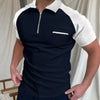 Slim Fit Patchwork Polo Shirt