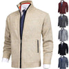 Men&#39;s fashion streetwear with zipper knitted cardigan sweater, oversized zip hoodie, and big watches4