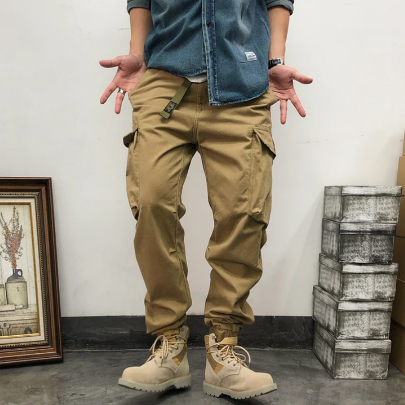 Men's Streetwear Belt Cargo Pants