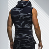 Fitness Camouflage Hooded Tank Top