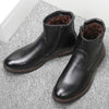 Retro Zipper Leather Boots