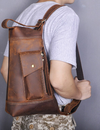 Men&#39;s Leather Design Crossbody Bag