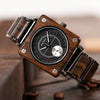 Wooden Square Design Watch