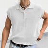 Turn-down Collar Knit Vest Shirt