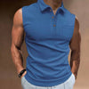 Button Up Pocket Sleeveless Shirt for casual wear5