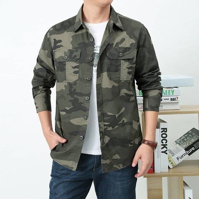 Camouflage Long Sleeve Shirt for outdoor activities2
