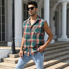 Casual Plaid Sleeveless Shirt for everyday wear5