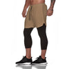 Versatile 2 in 1 men&#39;s fitness pants for workout and running6