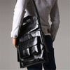Men&#39;s Leather Foldable Backpack