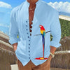 Parrot Stand-Up Collar Shirt