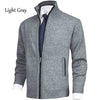 Men&#39;s fashion streetwear with zipper knitted cardigan sweater, oversized zip hoodie, and big watches1