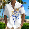 Colorful Lion Casual Shirt in men&#39;s fashion streetwear with oversized zip hoodie and big watches1