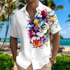Colorful Lion Casual Shirt in men&#39;s fashion streetwear with oversized zip hoodie and big watches2