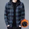 Fleece Plus Knitted Sweater Jacket