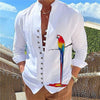 Parrot Stand-Up Collar Shirt